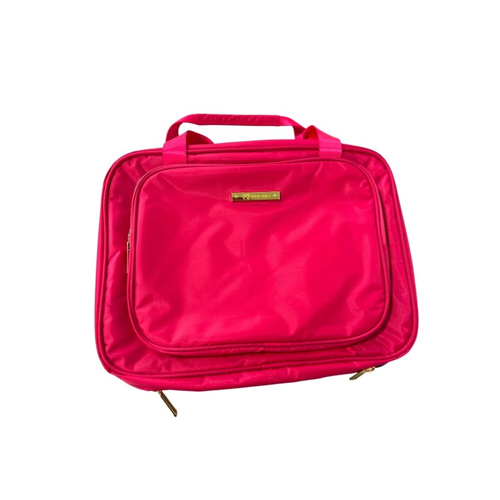 Joy Eco Luxe World Traveler Light and Chic Toiletry Case Hot Pink Organizer NEW